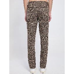 Cotton and wool blend trousers