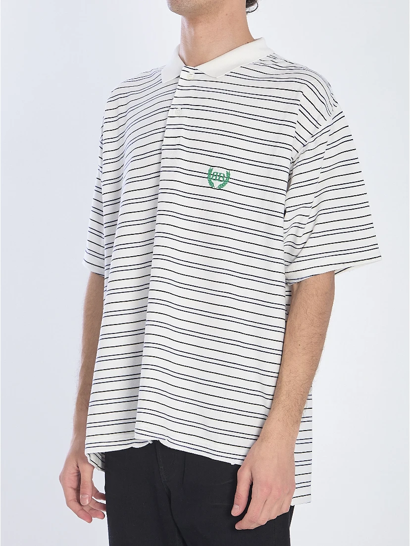 Striped polo shirt