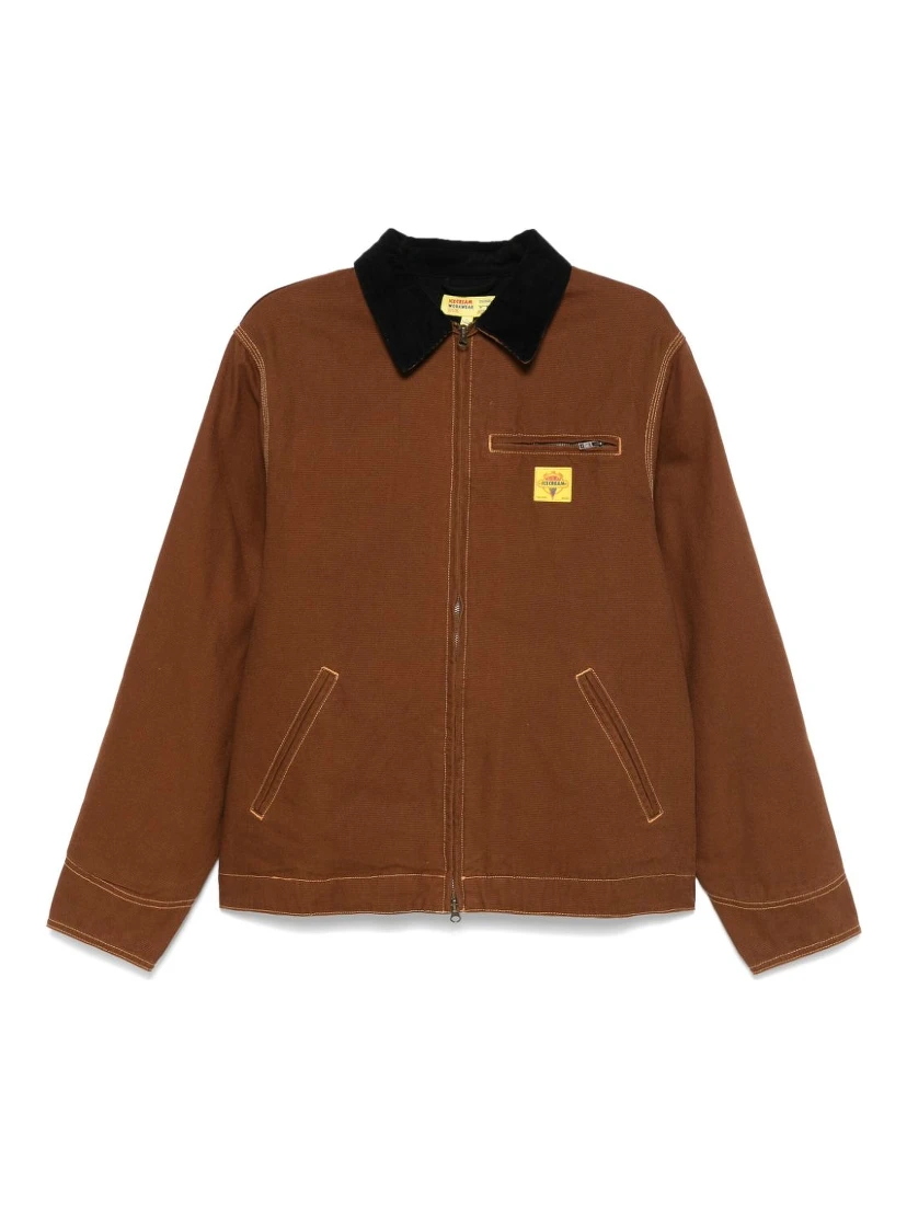 ICECREAM Canvas Workwear Jacket In Brown