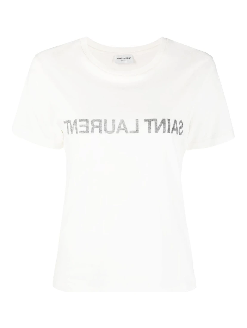 Saint Laurent  T-shirts and Polos White