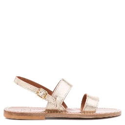 buckled leather sandals