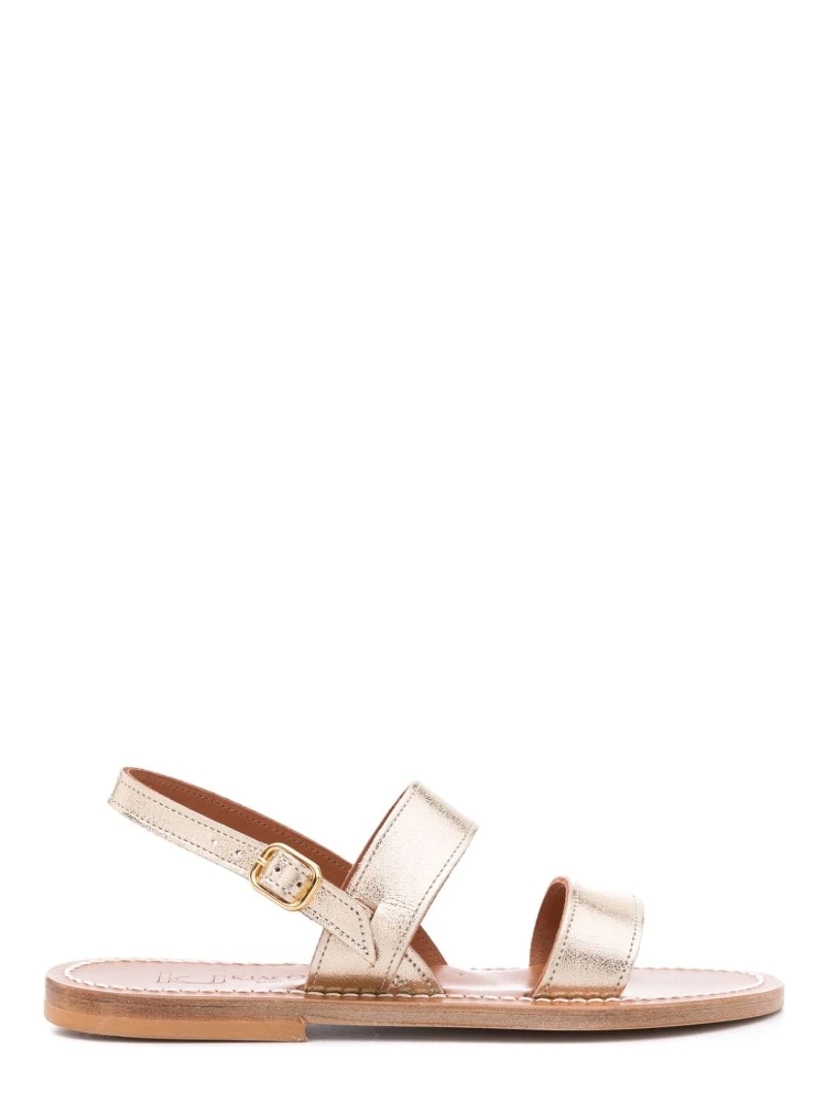 buckled leather sandals