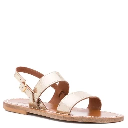 buckled leather sandals
