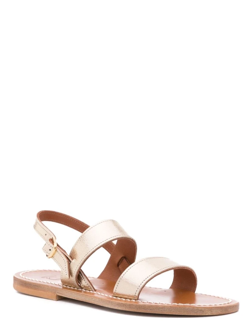 buckled leather sandals