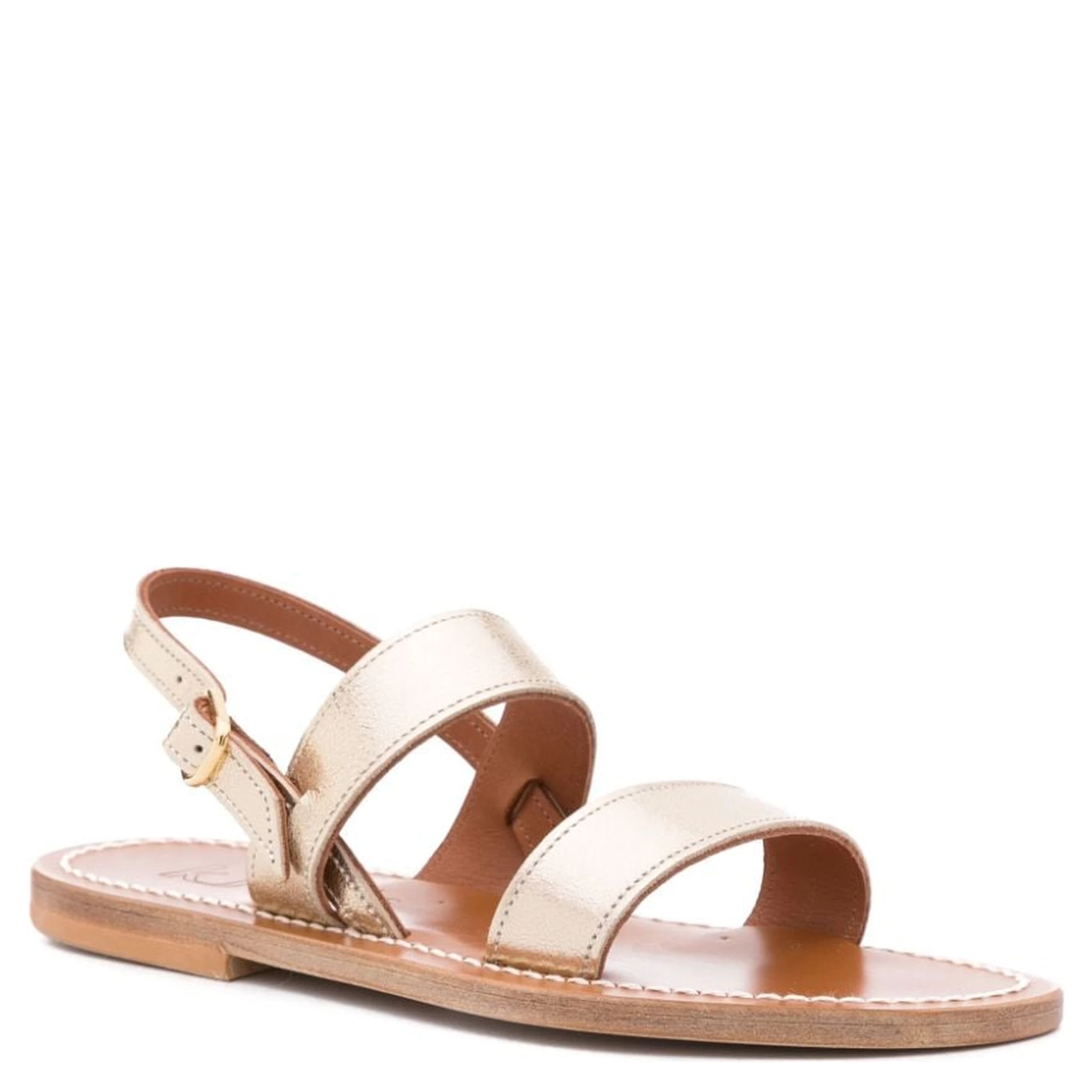 buckled leather sandals