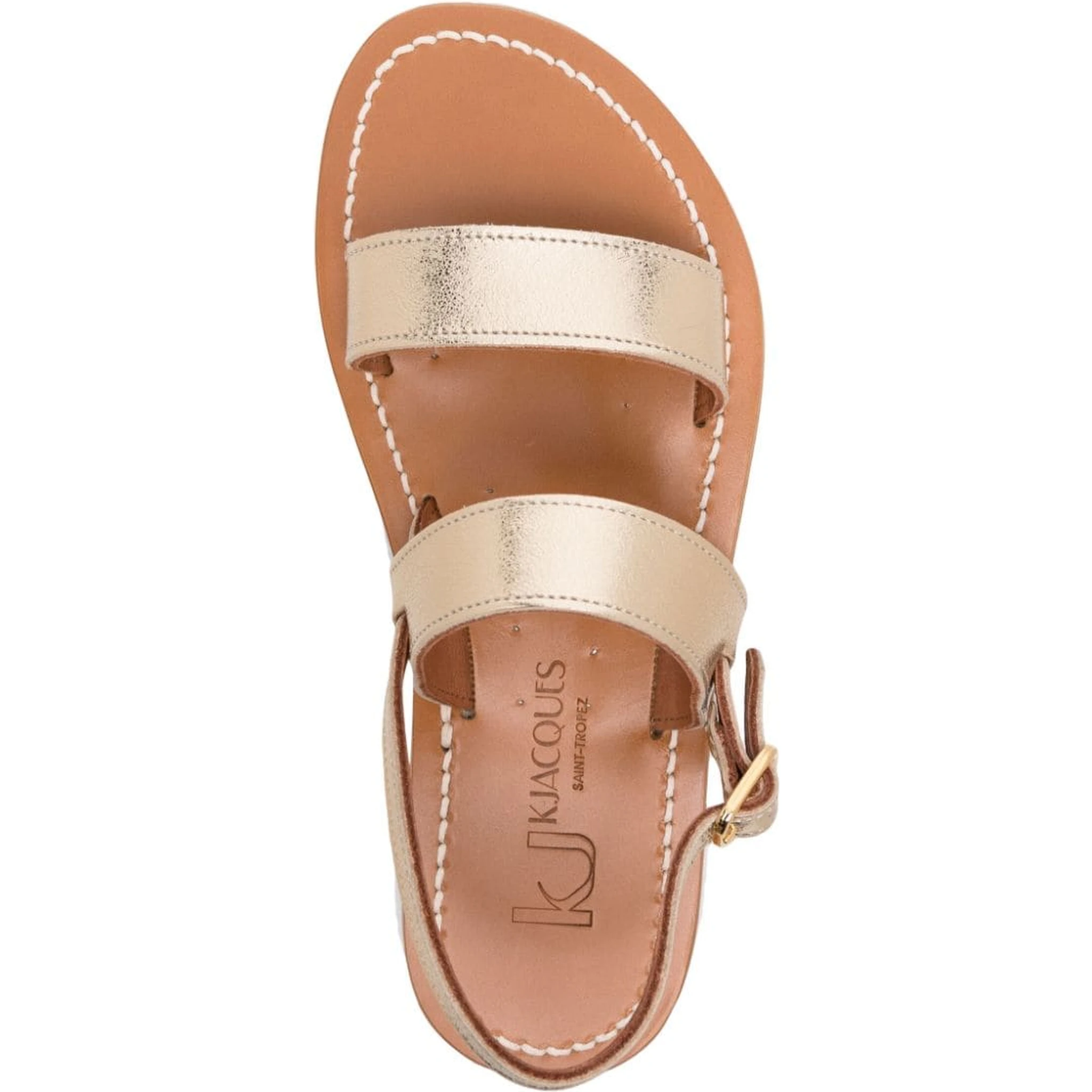 buckled leather sandals