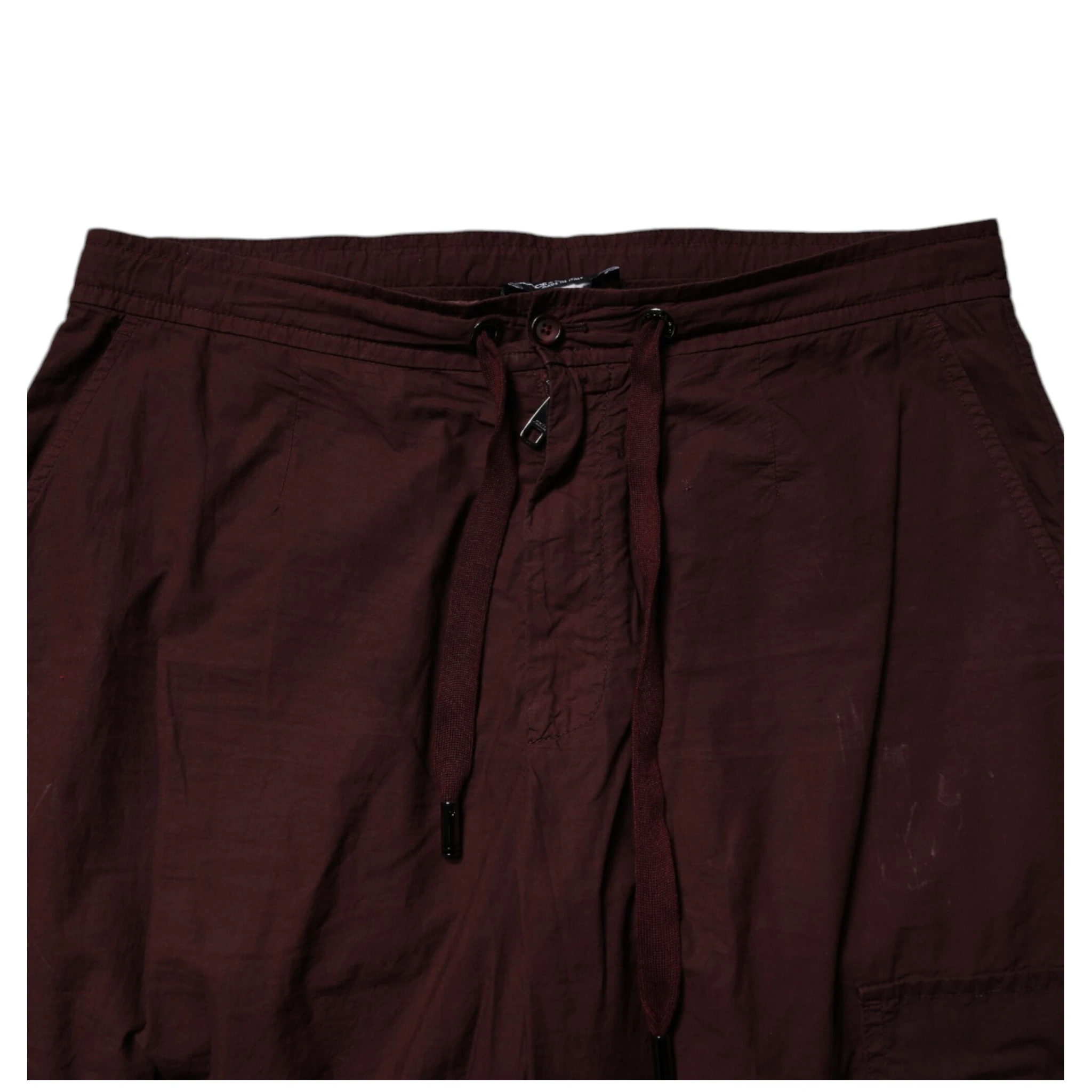 Maroon Cotton Cargo Jogger Sweatpants Pants