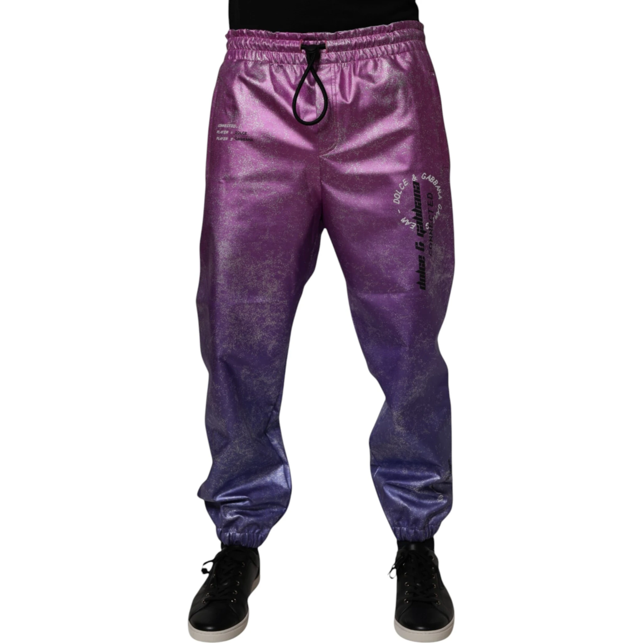 Pink Purple Two Tone Jogger Sweatpants Pants