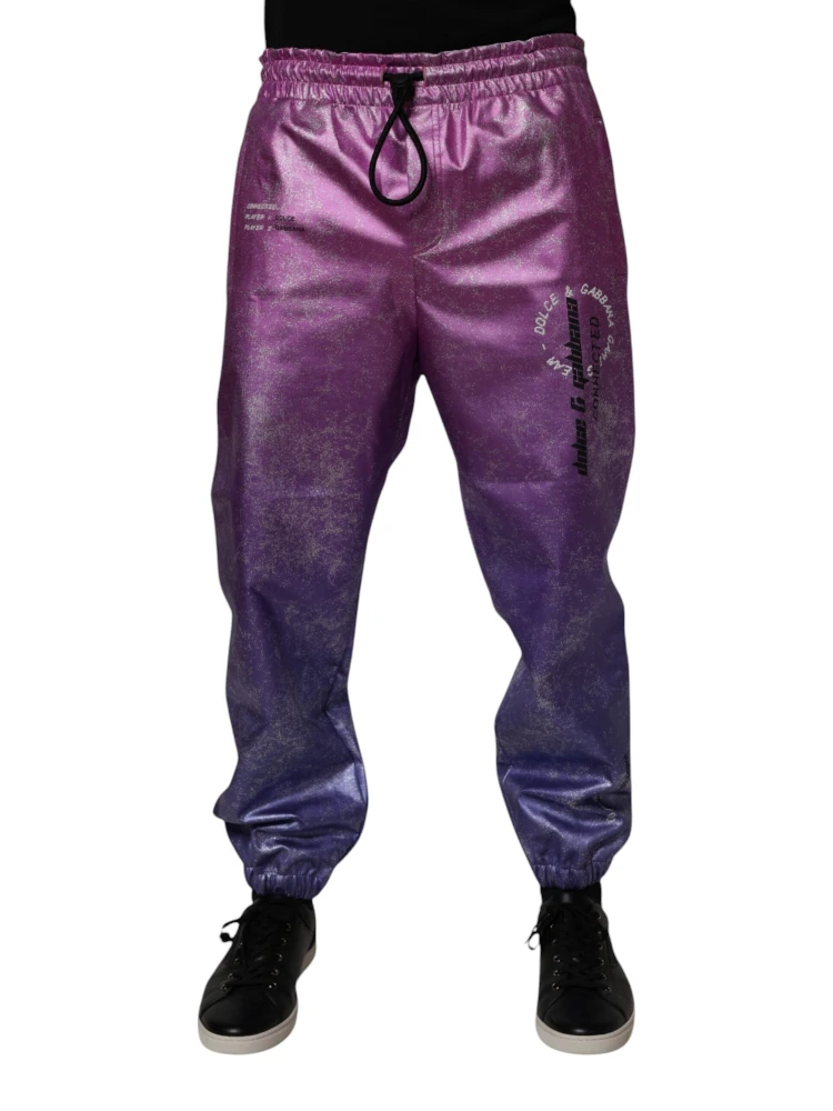 Pink Purple Two Tone Jogger Sweatpants Pants alternative