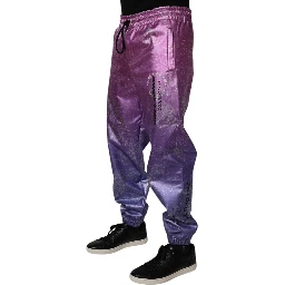 Pink Purple Two Tone Jogger Sweatpants Pants