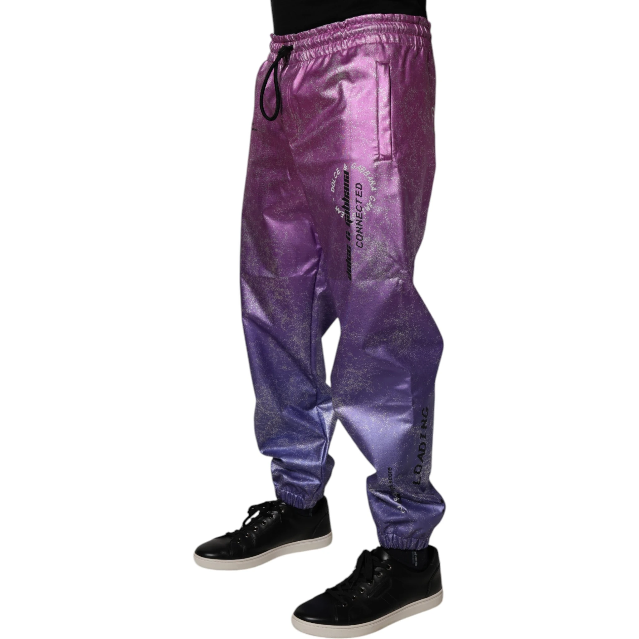 Pink Purple Two Tone Jogger Sweatpants Pants