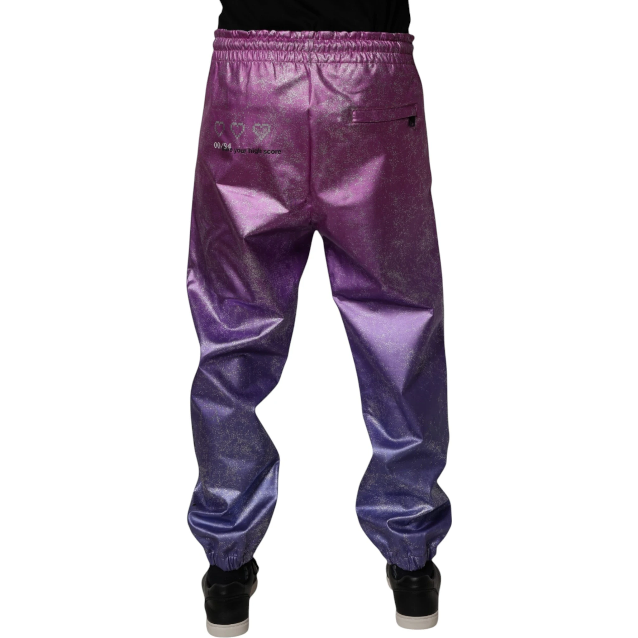Pink Purple Two Tone Jogger Sweatpants Pants