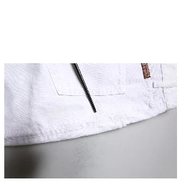 White Cotton Straight Men Denim Jeans