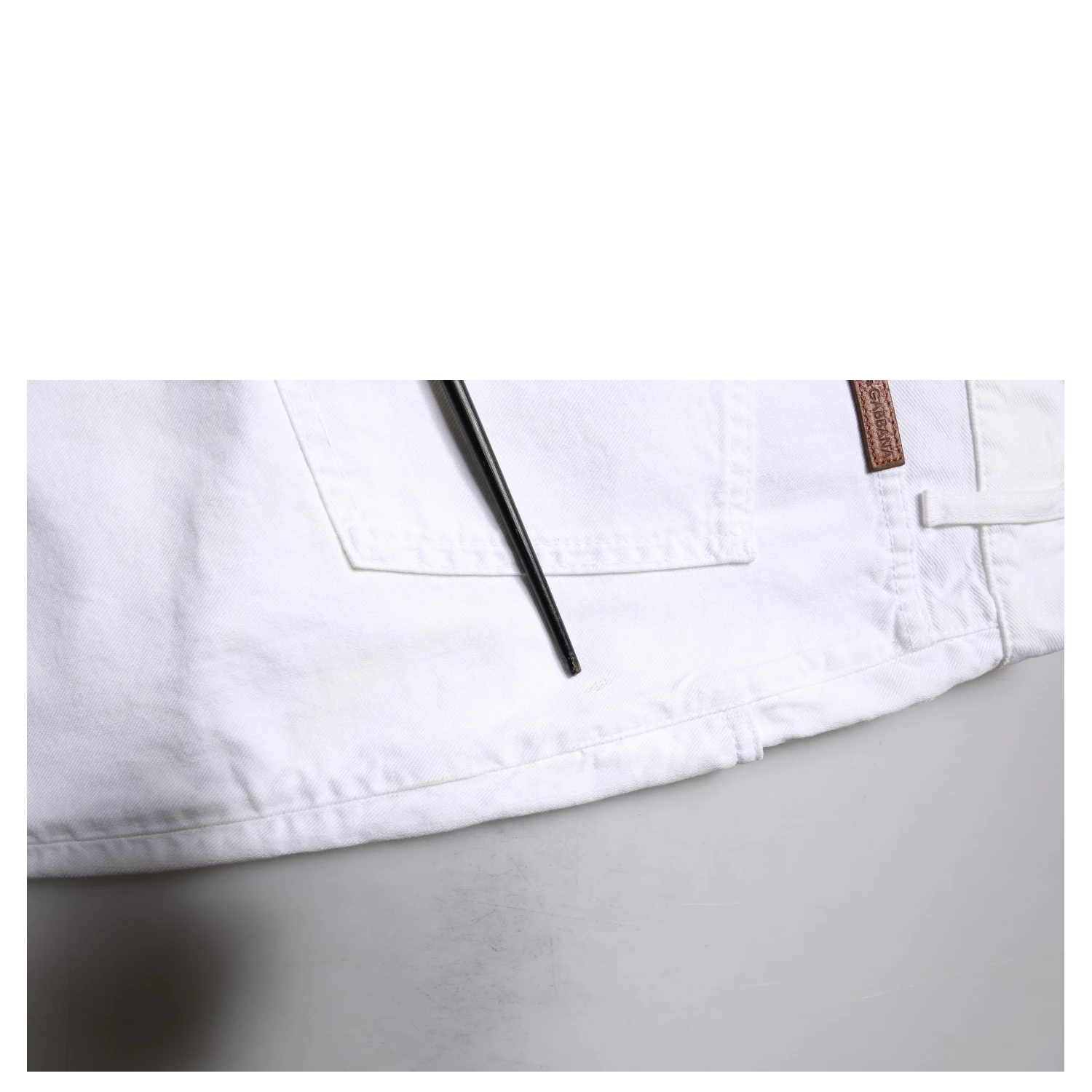 White Cotton Straight Men Denim Jeans