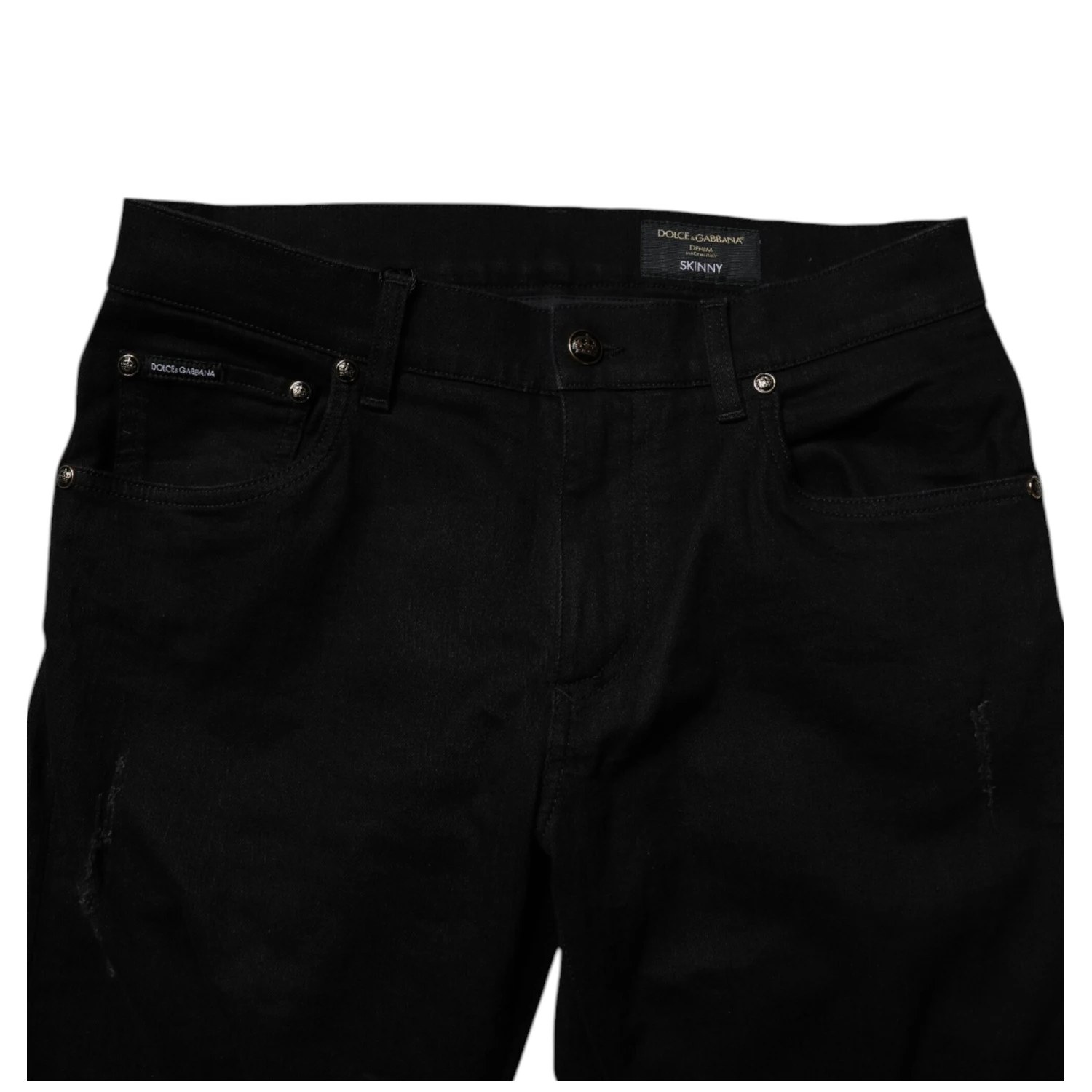 Black Cotton Stretch Skinny Men Denim Jeans
