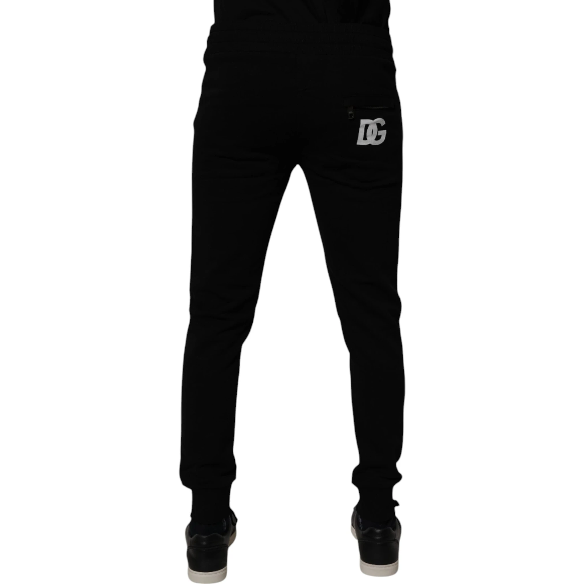 Black Cotton Jogger Sweatpants Pants
