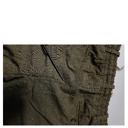 Brown Cotton Stretch Cargo Pants