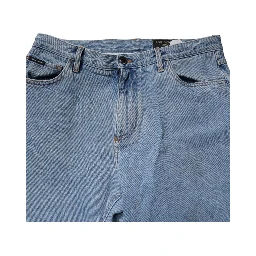 Blue Cotton Skinny Men Denim Mid Waist Jeans