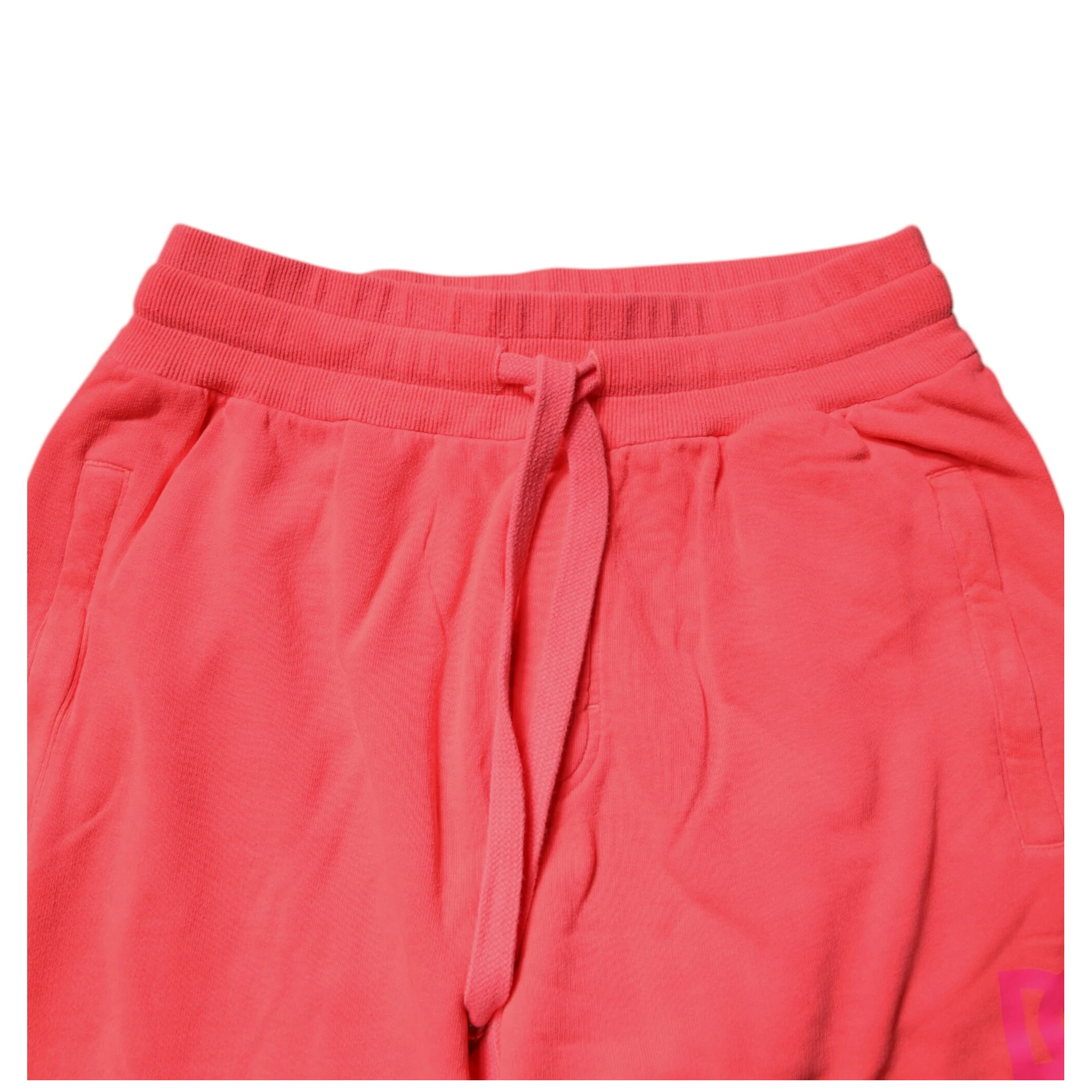 Neon Red Cotton Jogger Men Sweatpants Pants