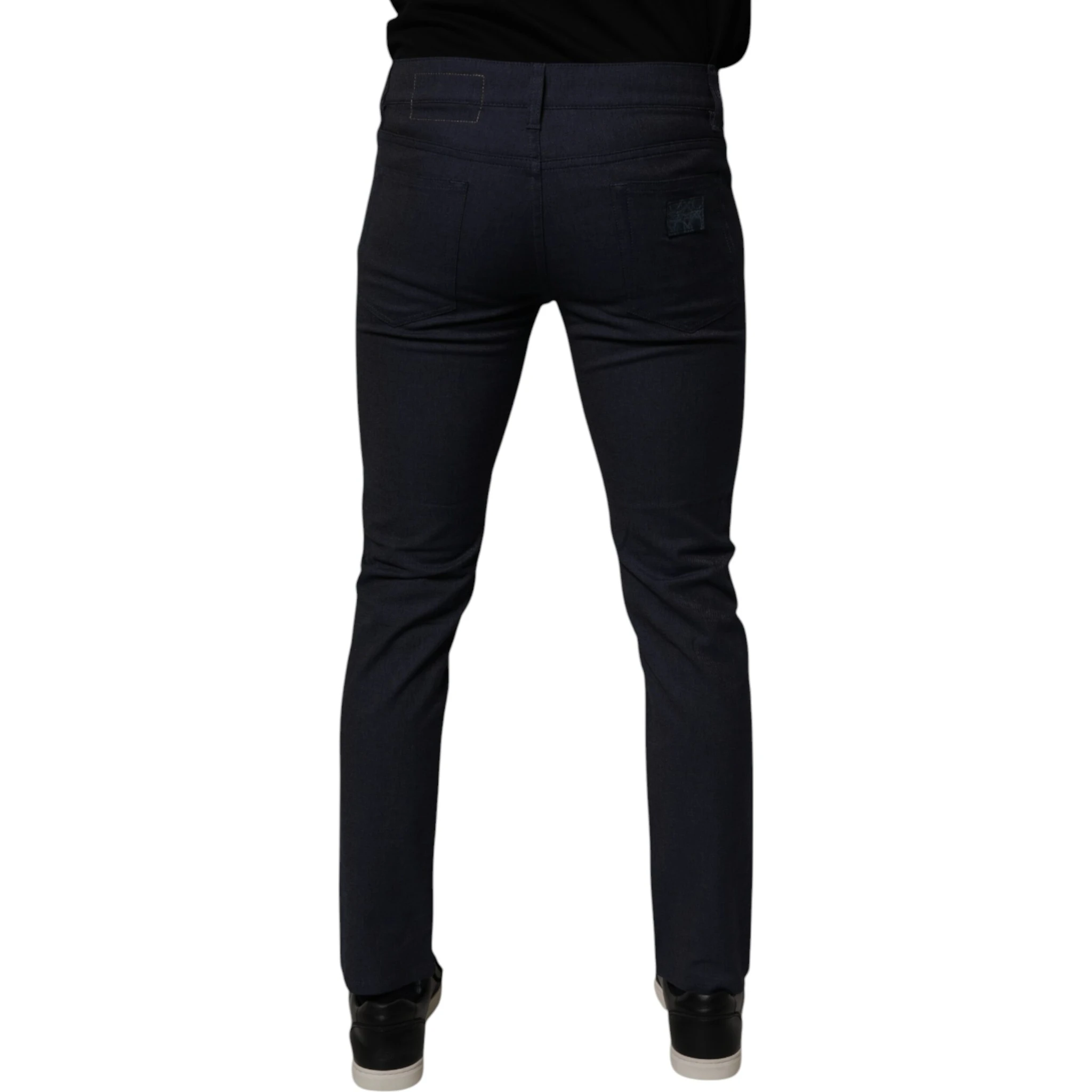 Dark Blue Cotton Stretch Skinny Denim Jeans