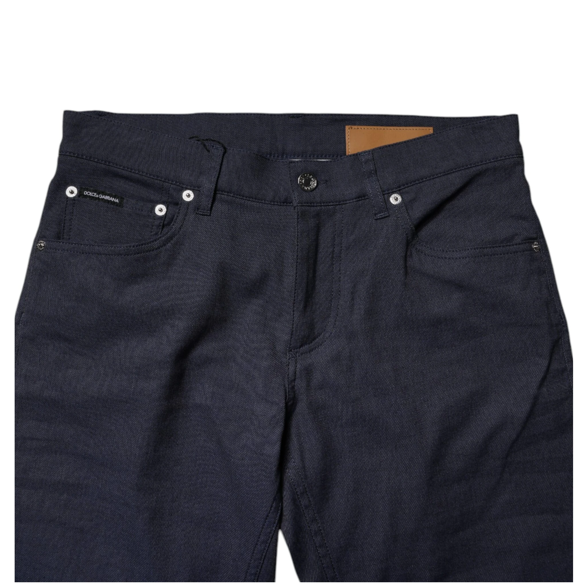 Dark Blue Cotton Stretch Skinny Denim Jeans