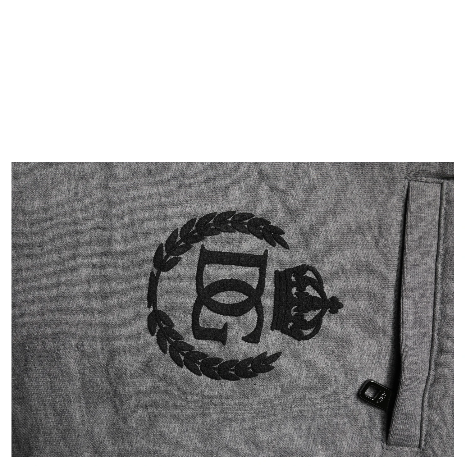 Gray Logo Cotton Jogger Men Sweatpants Pants