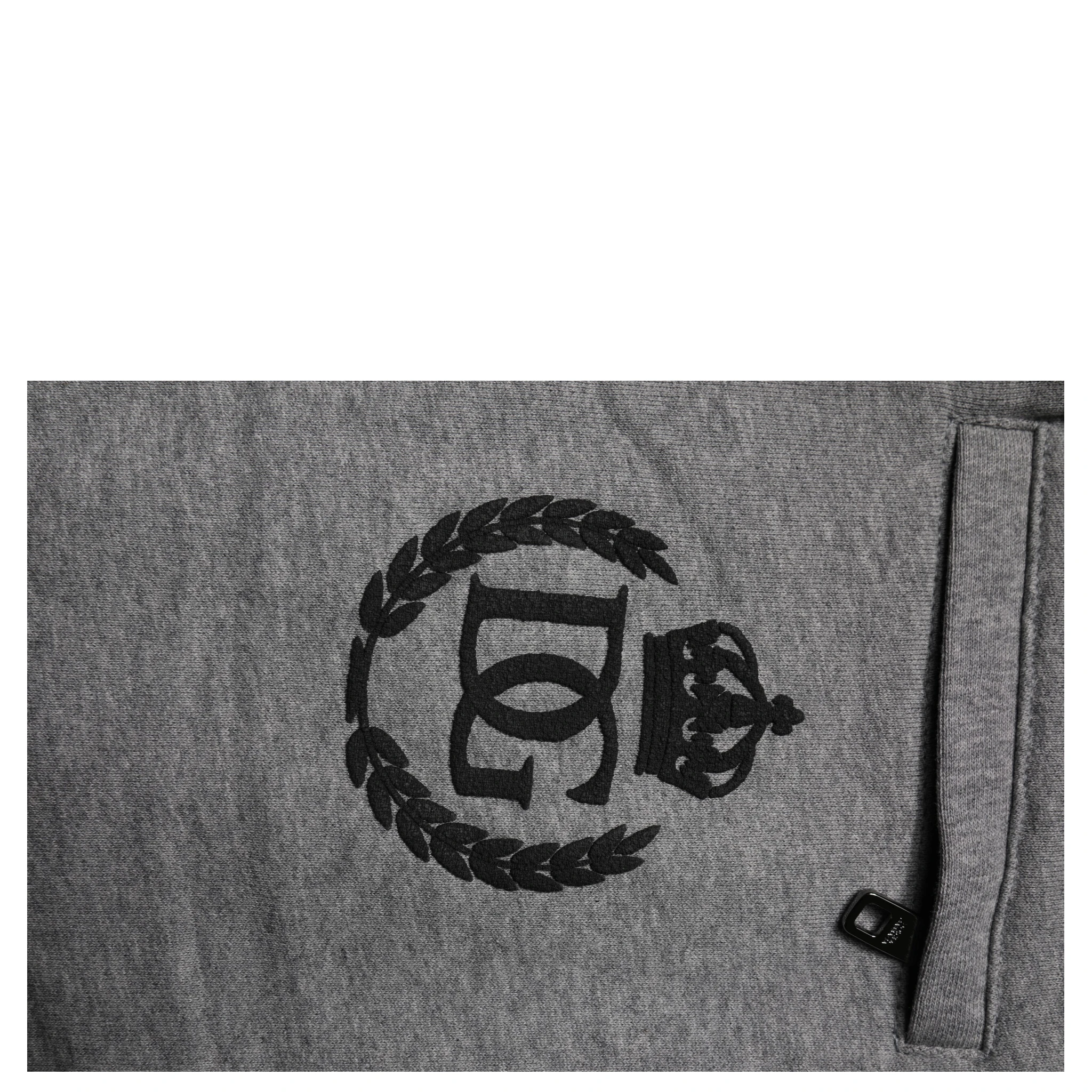 Gray Logo Cotton Jogger Men Sweatpants Pants