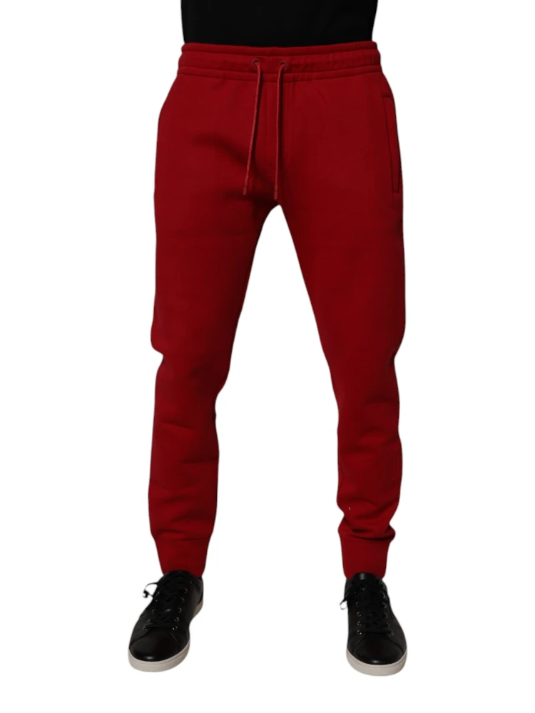 Red DG Logo Cotton Jogger Men Sweatpants Pants alternative