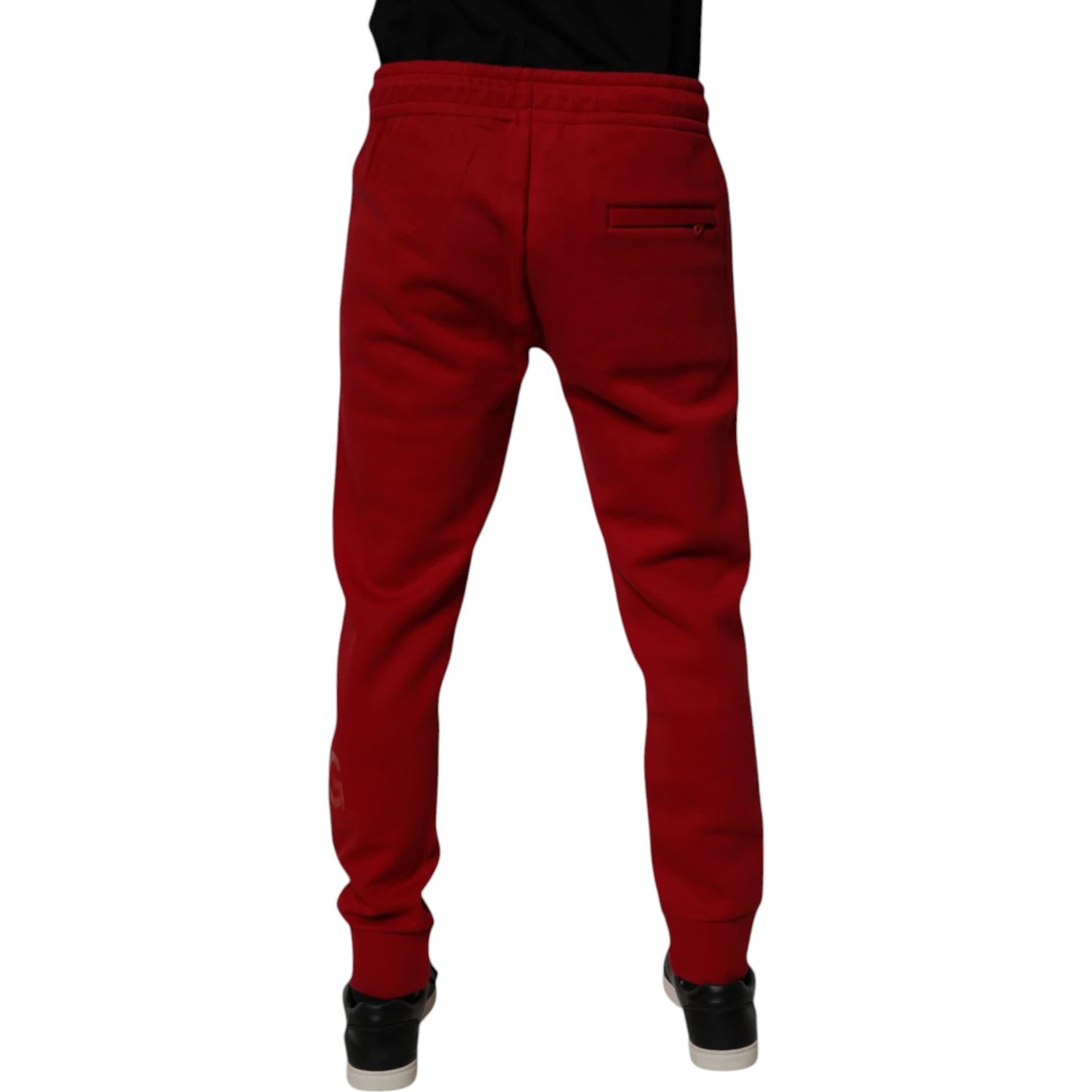 Red DG Logo Cotton Jogger Men Sweatpants Pants