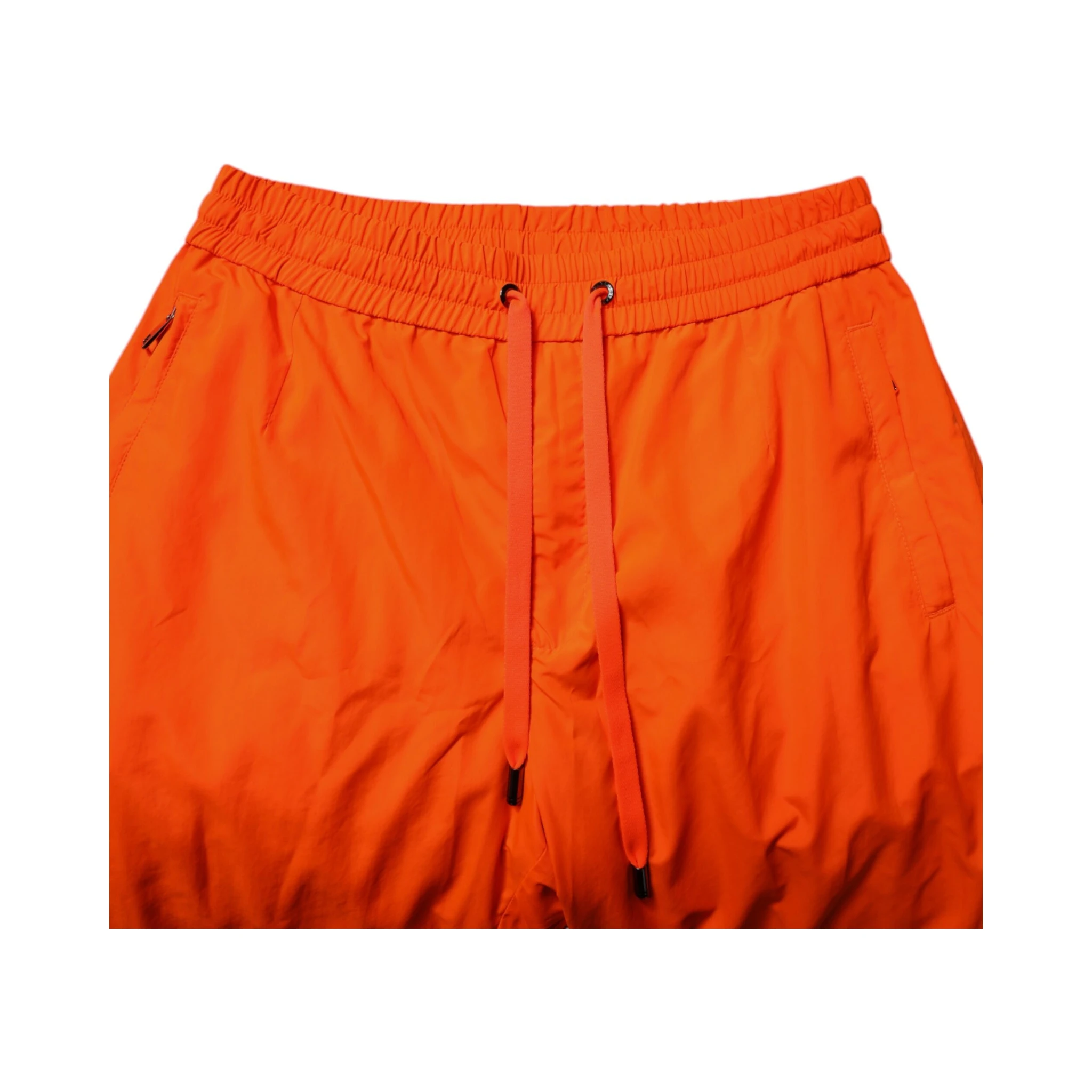 Orange Polyester Men Jogger Sweatpants Pants