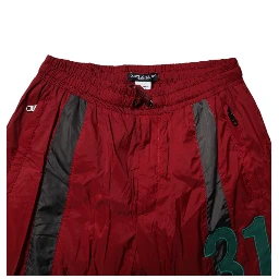 Maroon Nylon Men Jogger Sweatpants Pants
