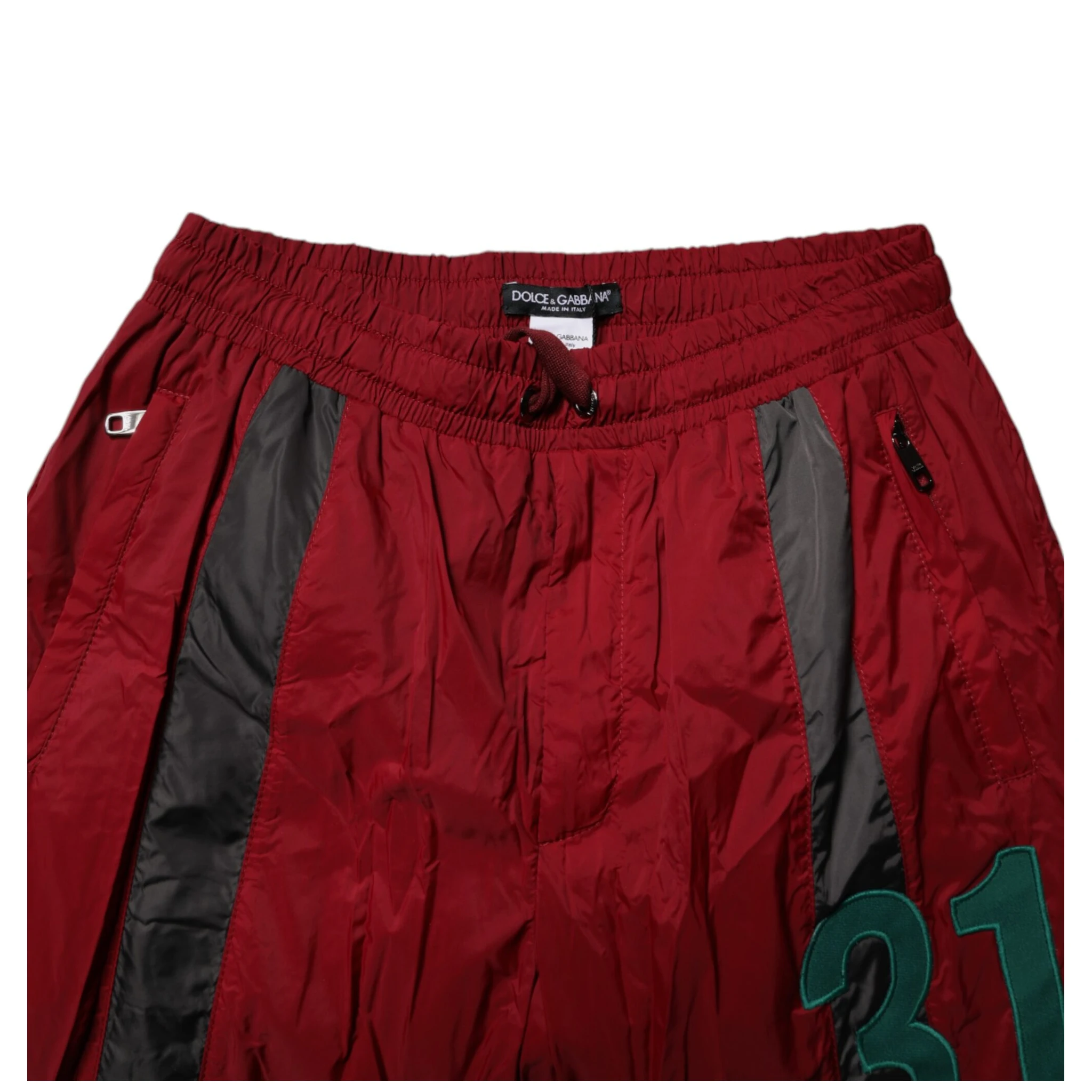 Maroon Nylon Men Jogger Sweatpants Pants