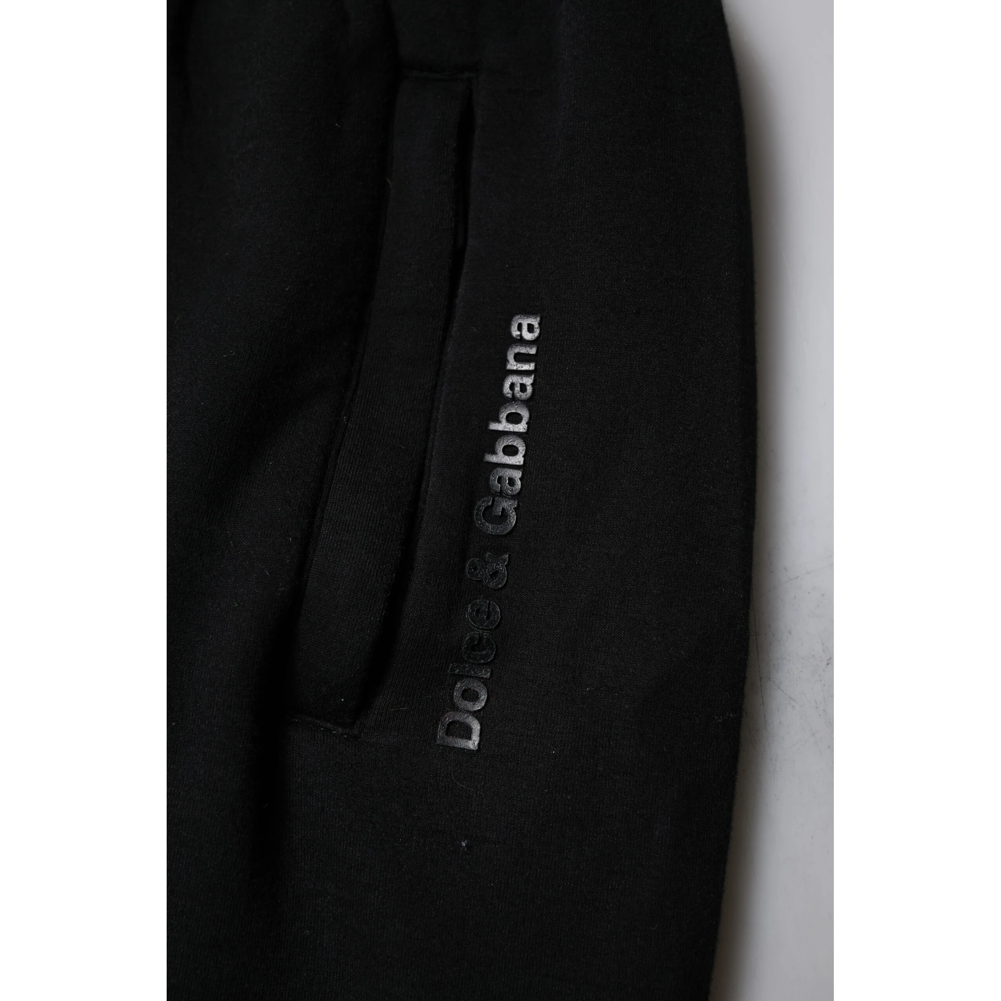 Black Cotton Blend Men Jogger Sweatpants Pants
