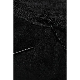 Black Cotton Blend Men Jogger Sweatpants Pants