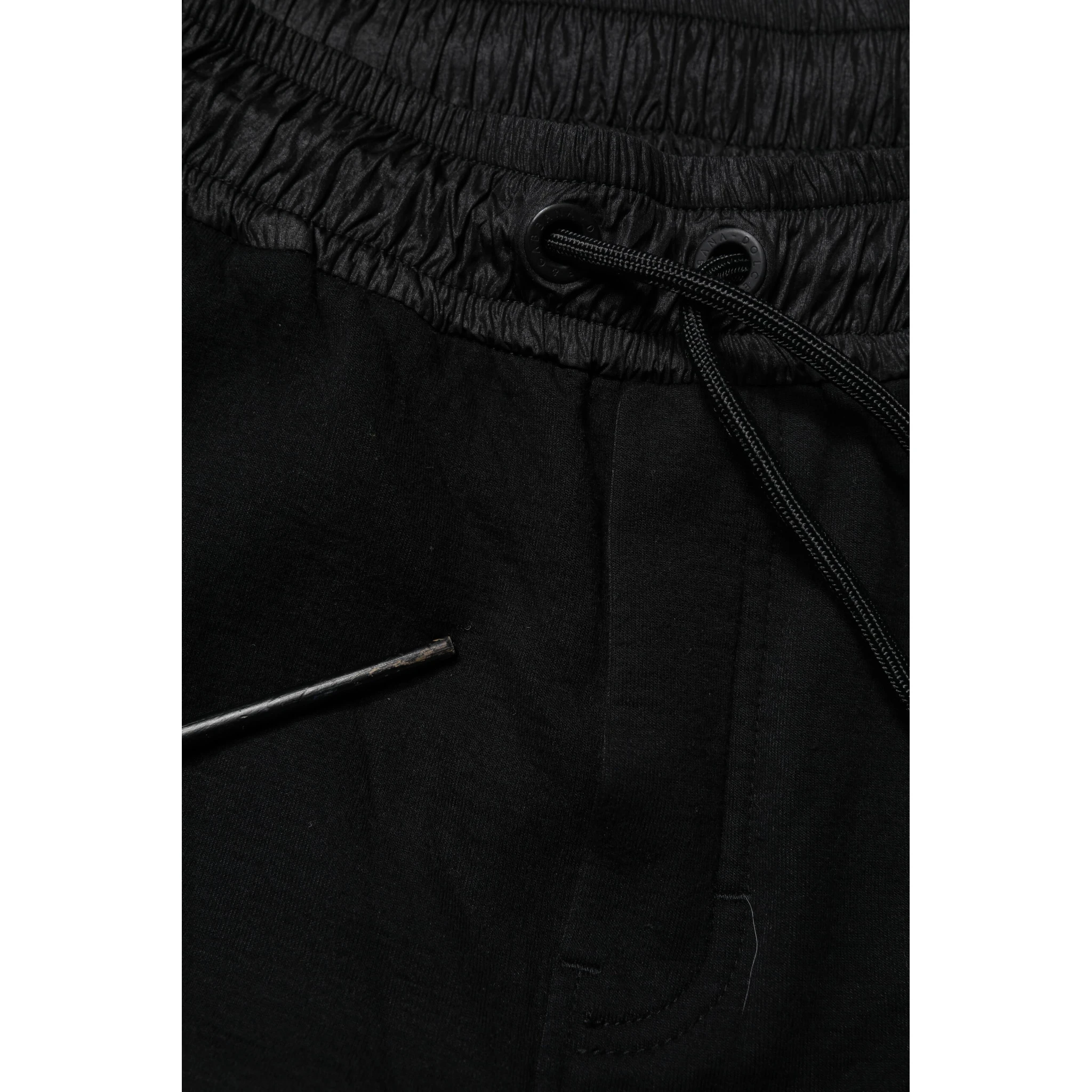 Black Cotton Blend Men Jogger Sweatpants Pants