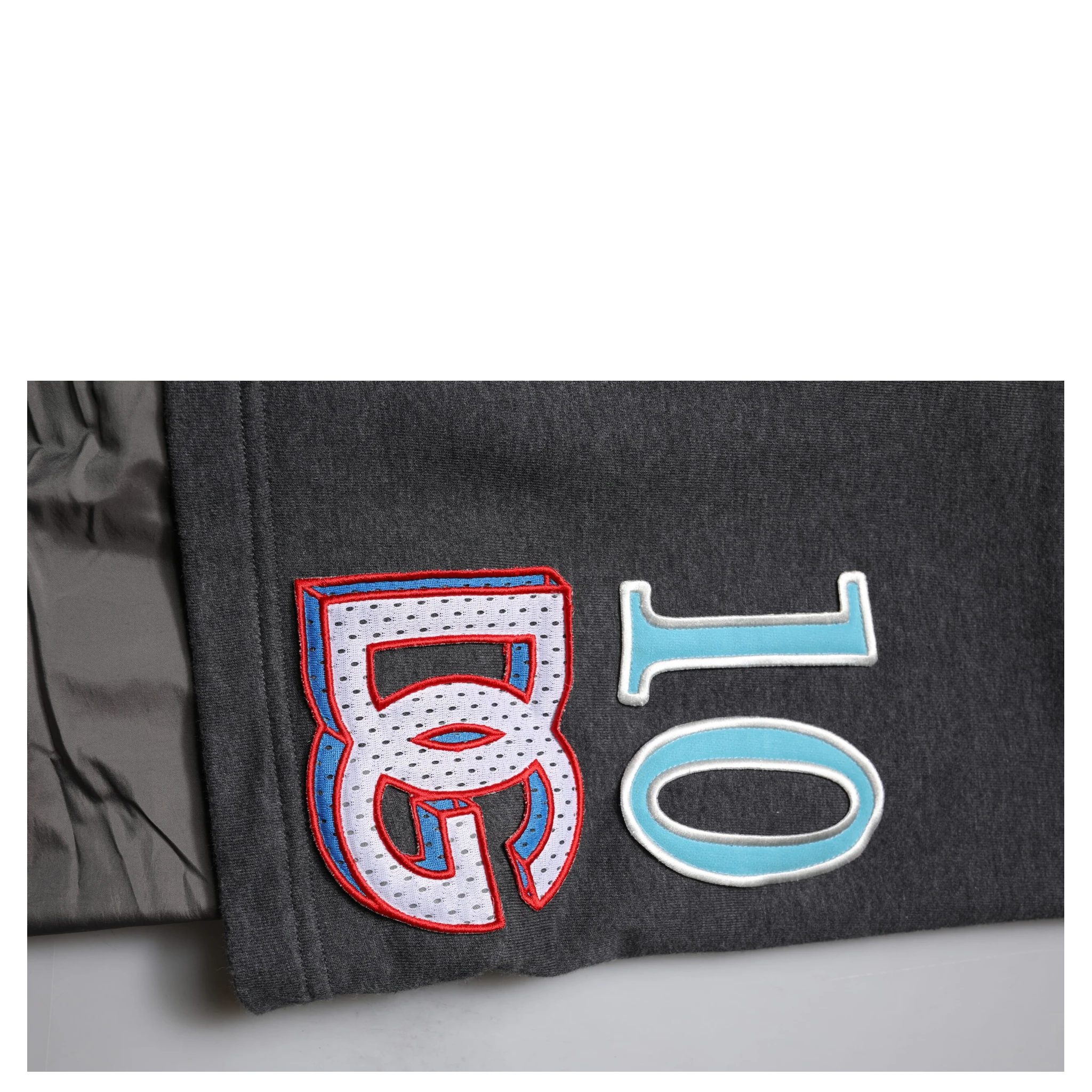 Dark Gray Cotton Layered Straight Sweatpants Pants