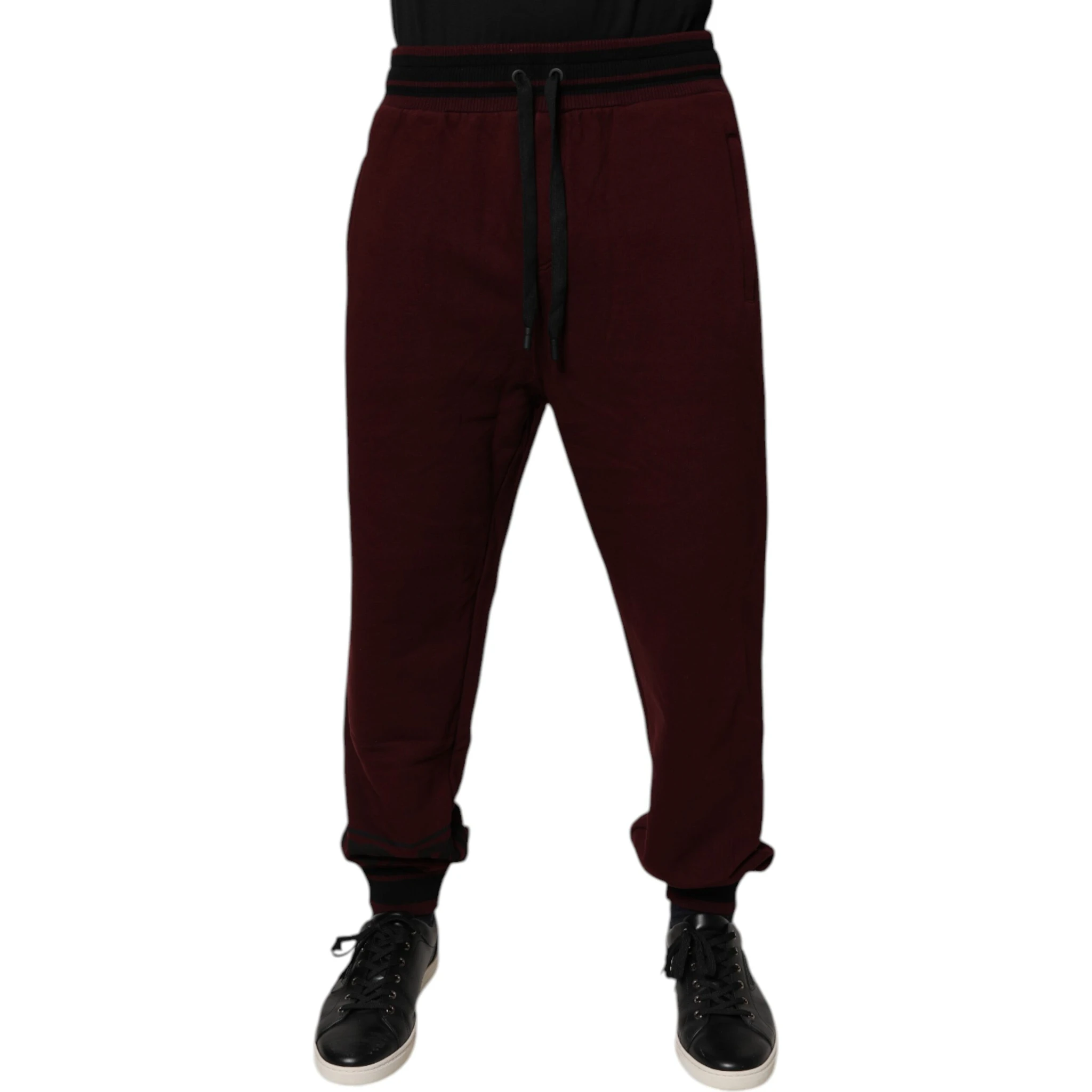 Bordeaux Cotton Jogger Men Sweatpants Pants