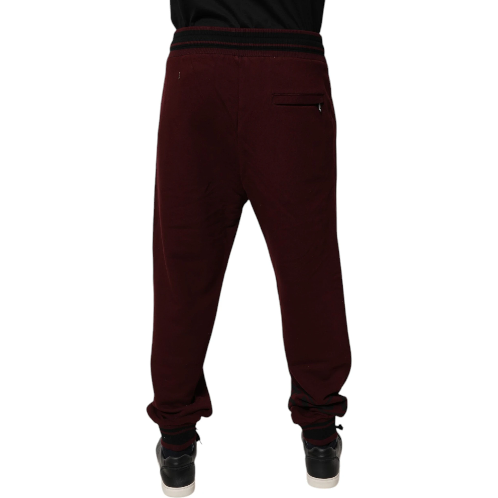 Bordeaux Cotton Jogger Men Sweatpants Pants