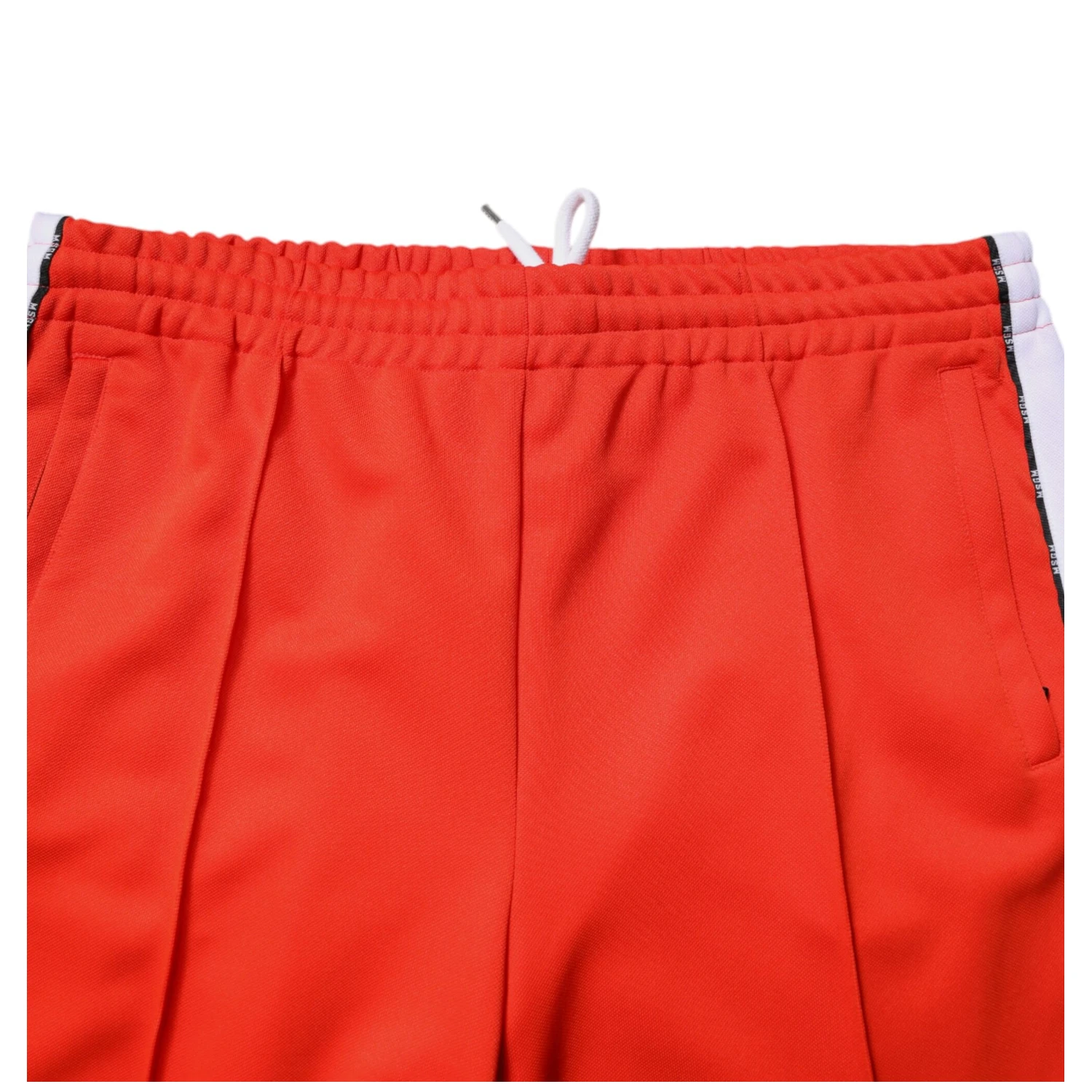 Red White Mid Waist Men Jogger Sweatpants Pants