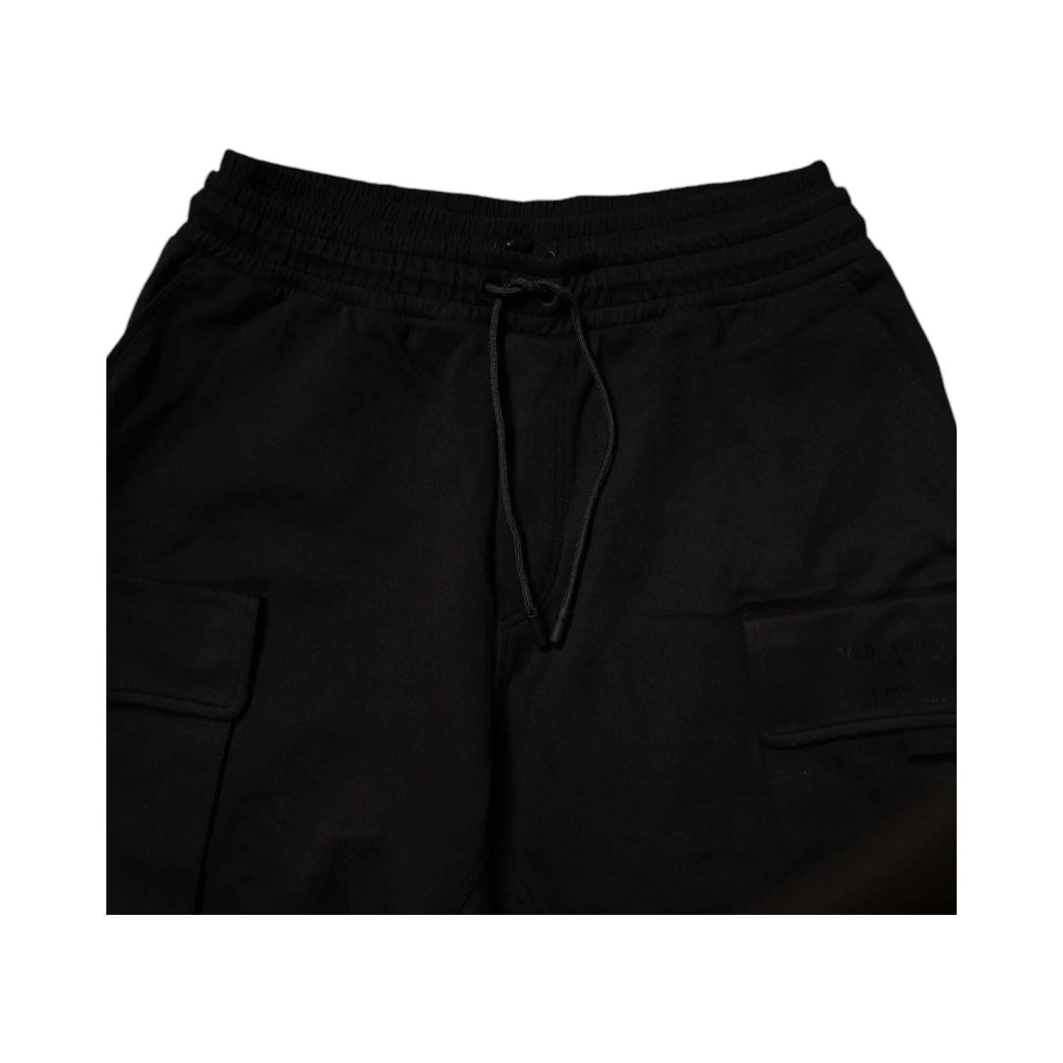 Black Cotton Men Cargo Jogger Sweatpants Pants
