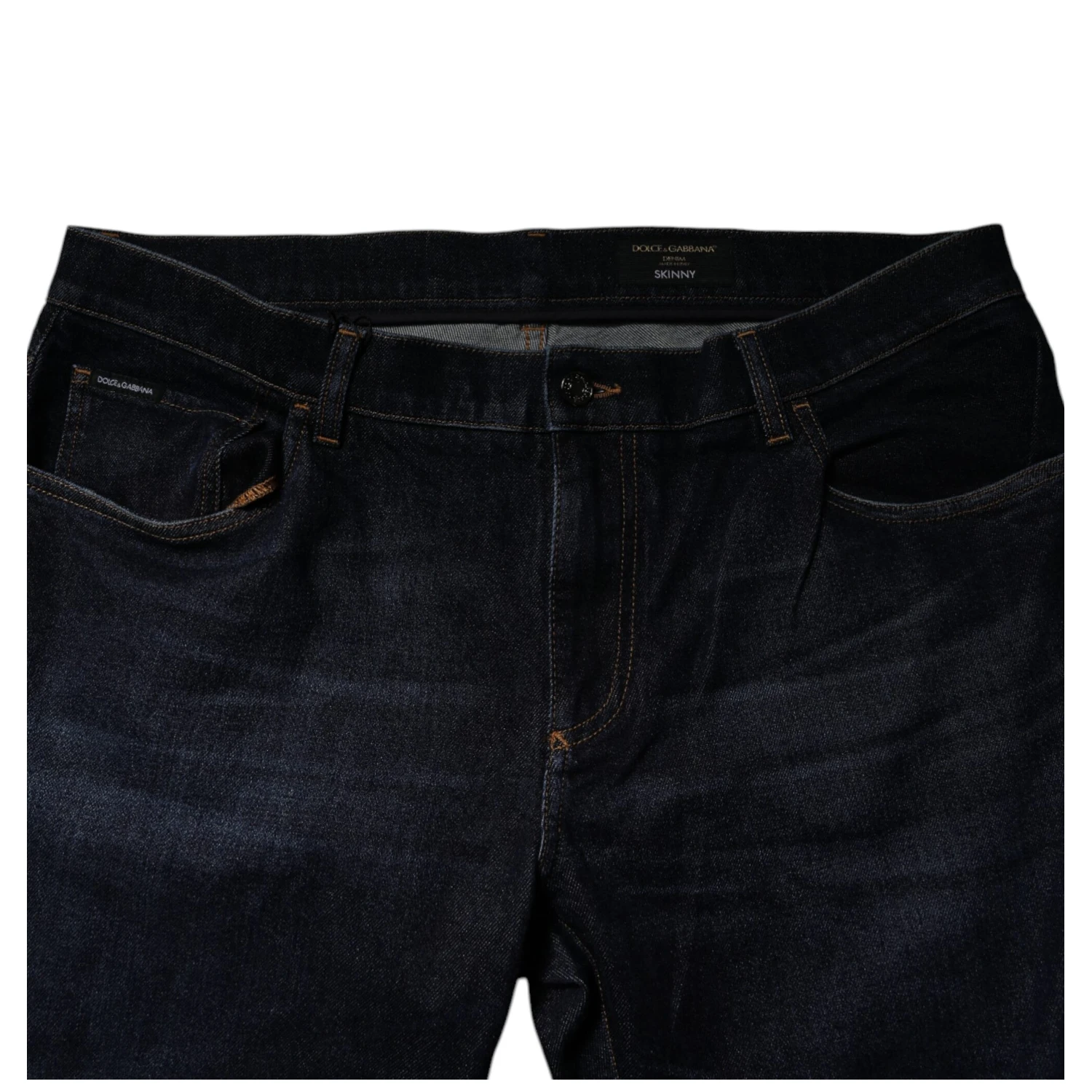 Dark Blue Cotton Stretch Skinny Denim Jeans