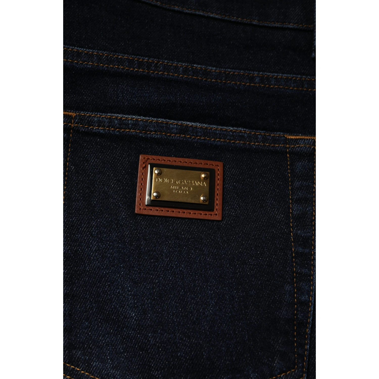 Dark Blue Cotton Stretch Skinny Denim Jeans