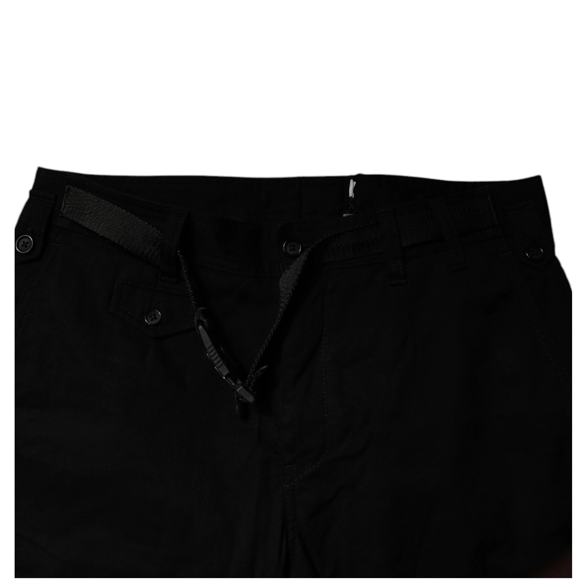 Black Cotton Stretch Skinny Cargo Denim Jeans