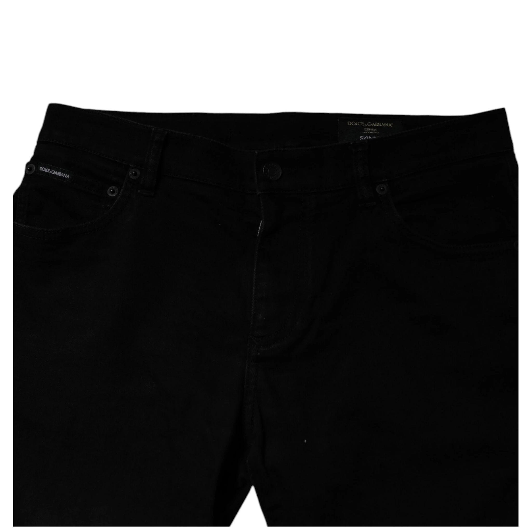 Black Cotton Stretch Skinny Men Denim Jeans