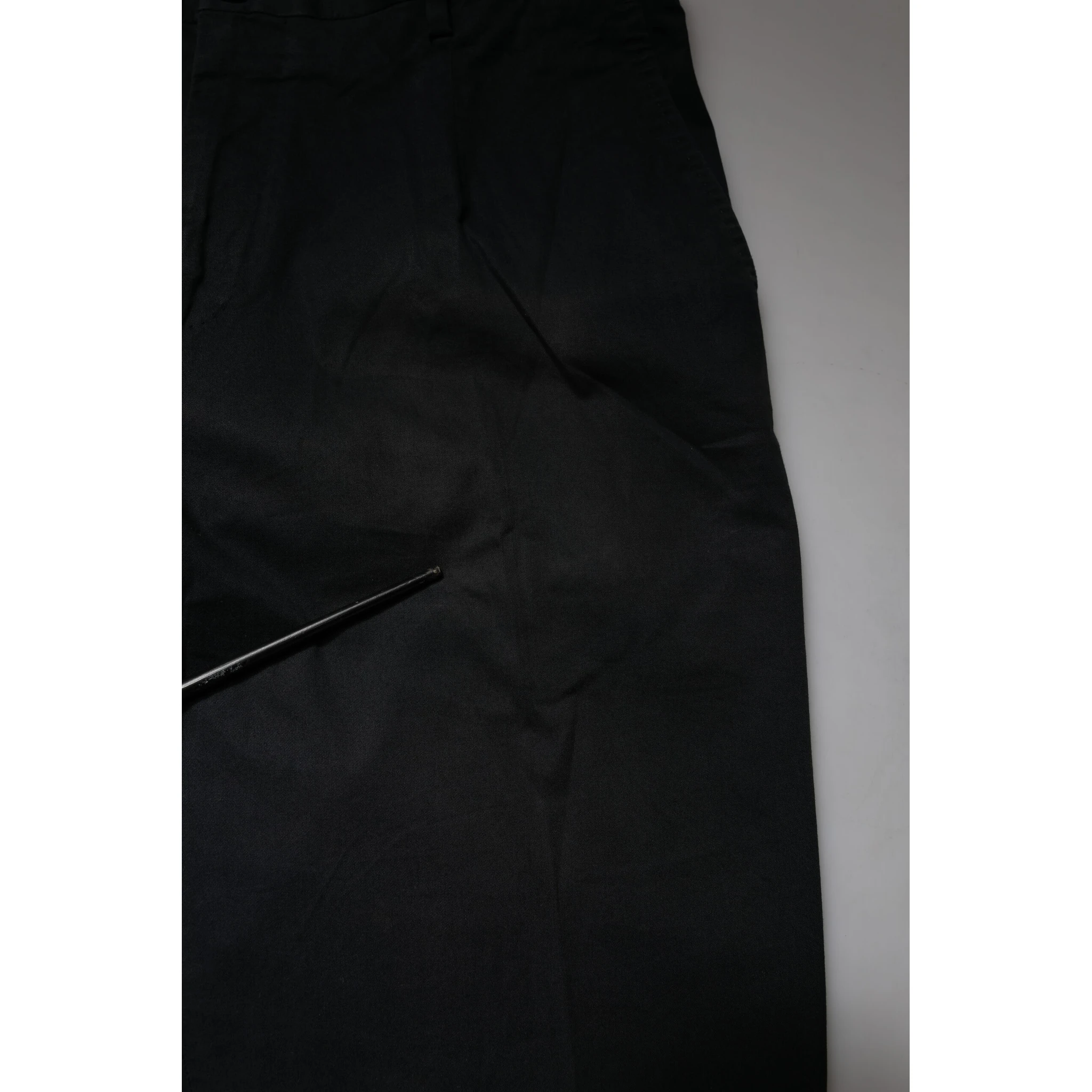 Black Cotton Stretch Skinny Dress Formal Pants