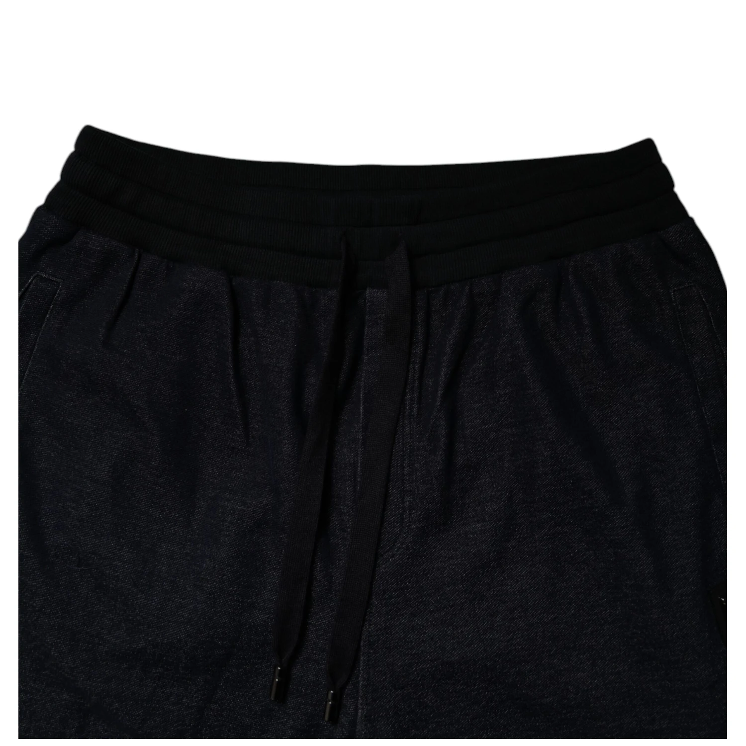 Black Jacquard Cotton Jogger Sweatpants Pants