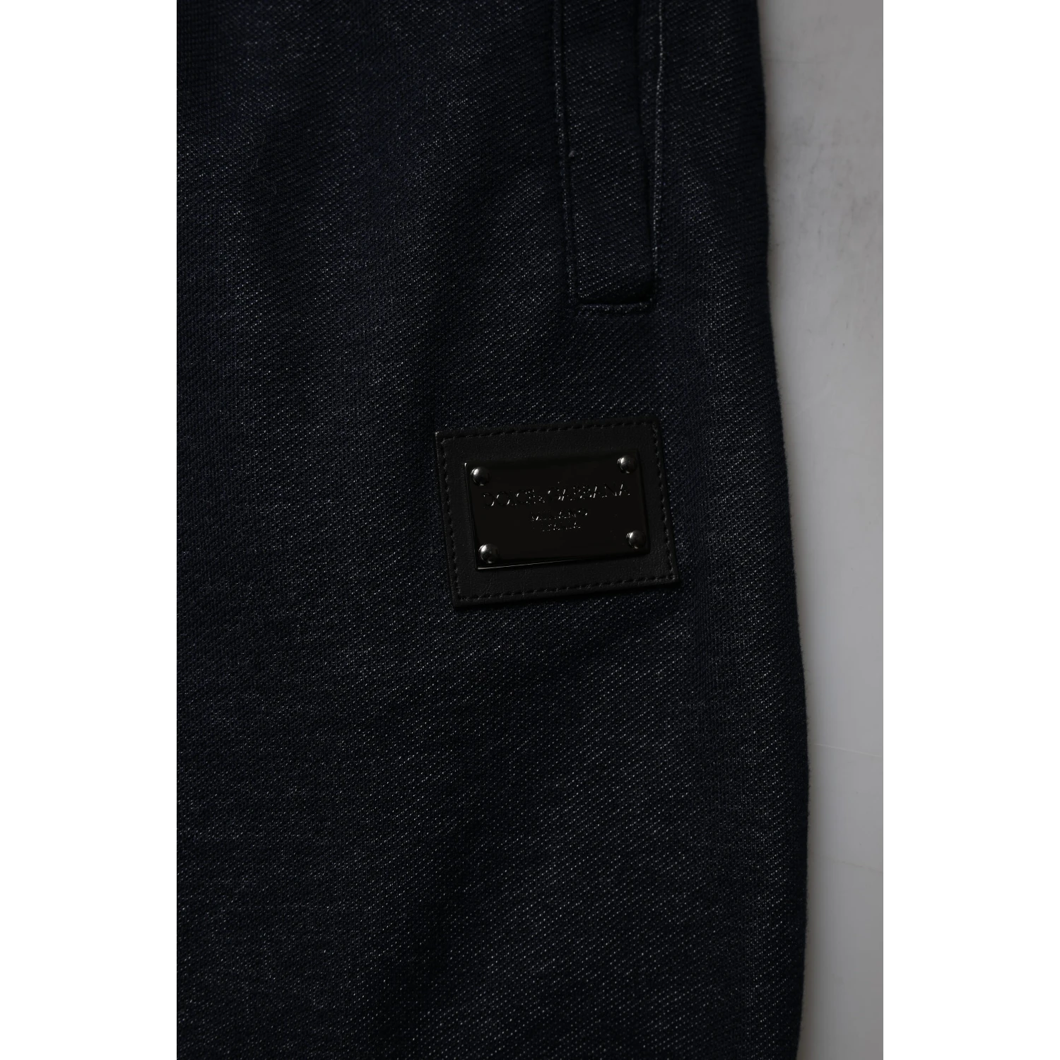 Black Jacquard Cotton Jogger Sweatpants Pants