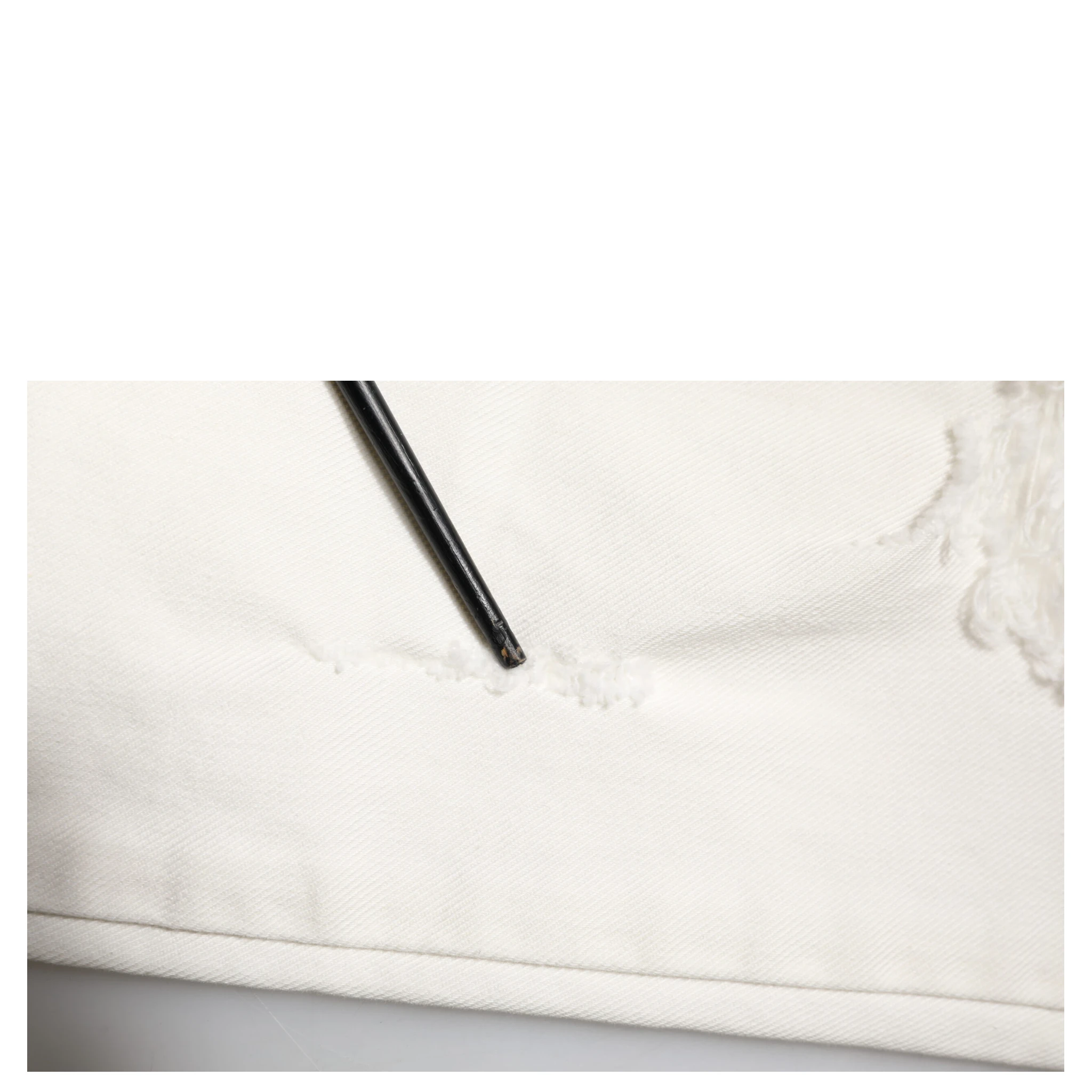 White Tattered Graffiti Skinny Denim Jeans