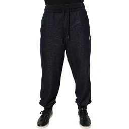 Black Jacquard Jogger Men Sweatpants Pants