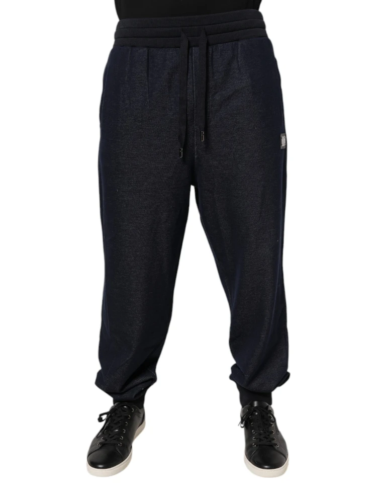 Black Jacquard Jogger Men Sweatpants Pants alternative